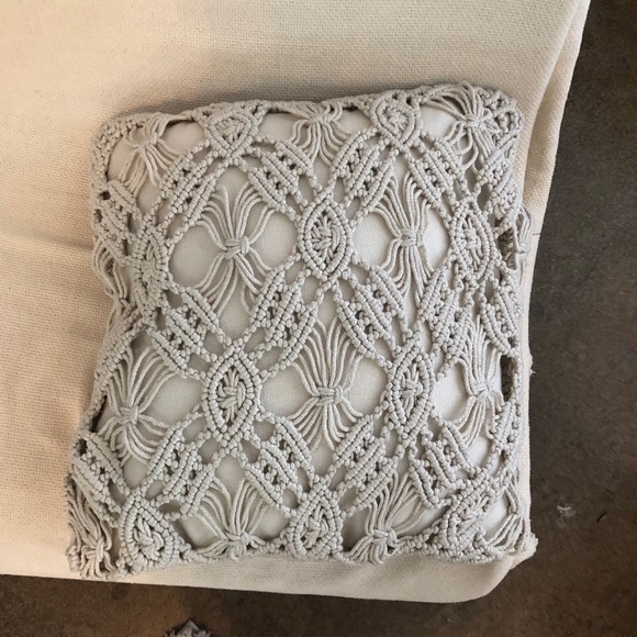 Crocheted Accent Throw Pillow - Picture 3 of 3